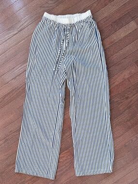 Sincerely Jules Women's Navy & White Striped Drawstring Pants
